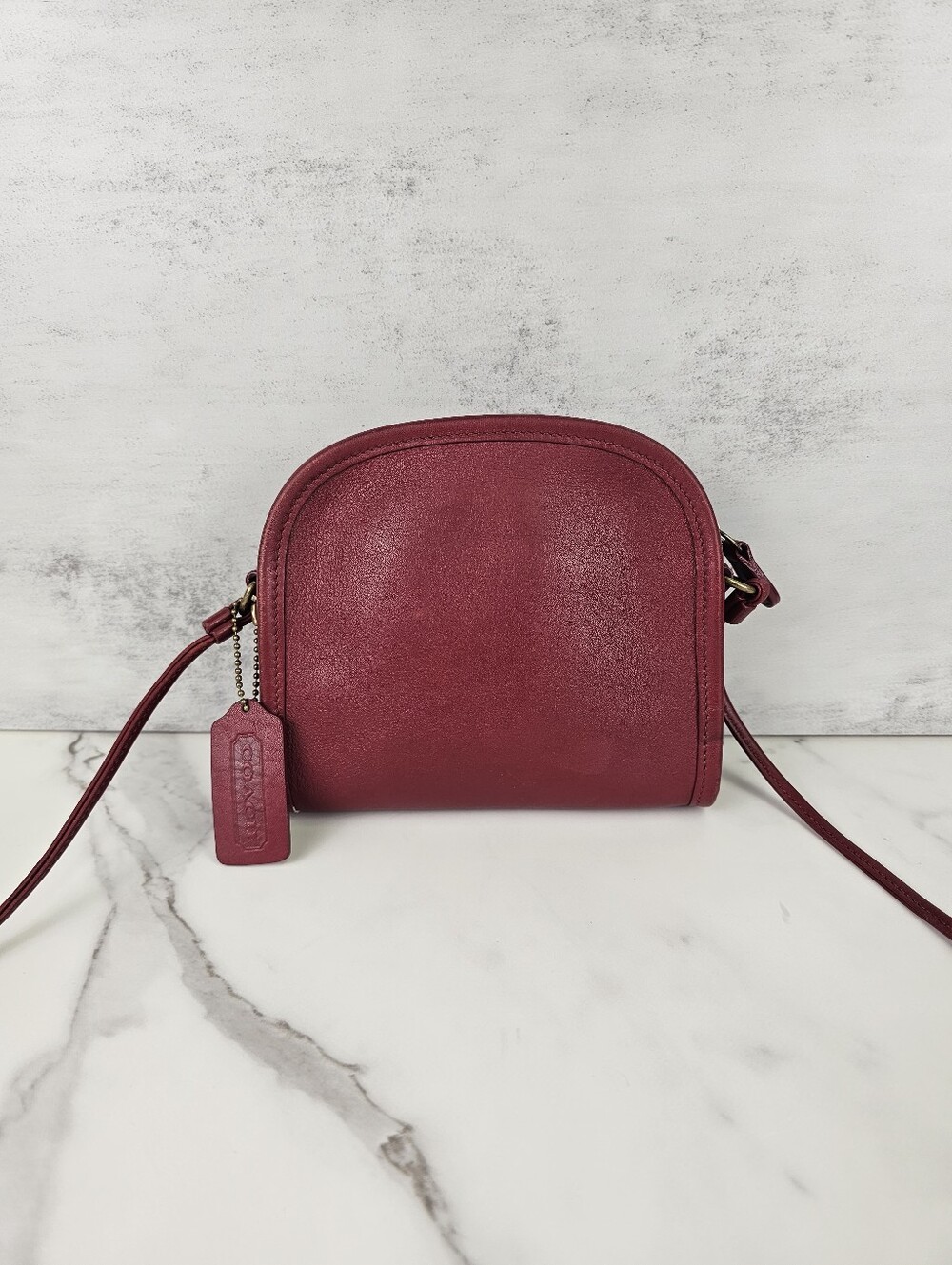 Coach Vintage Abbie Leather Zip Shoulder Bag
